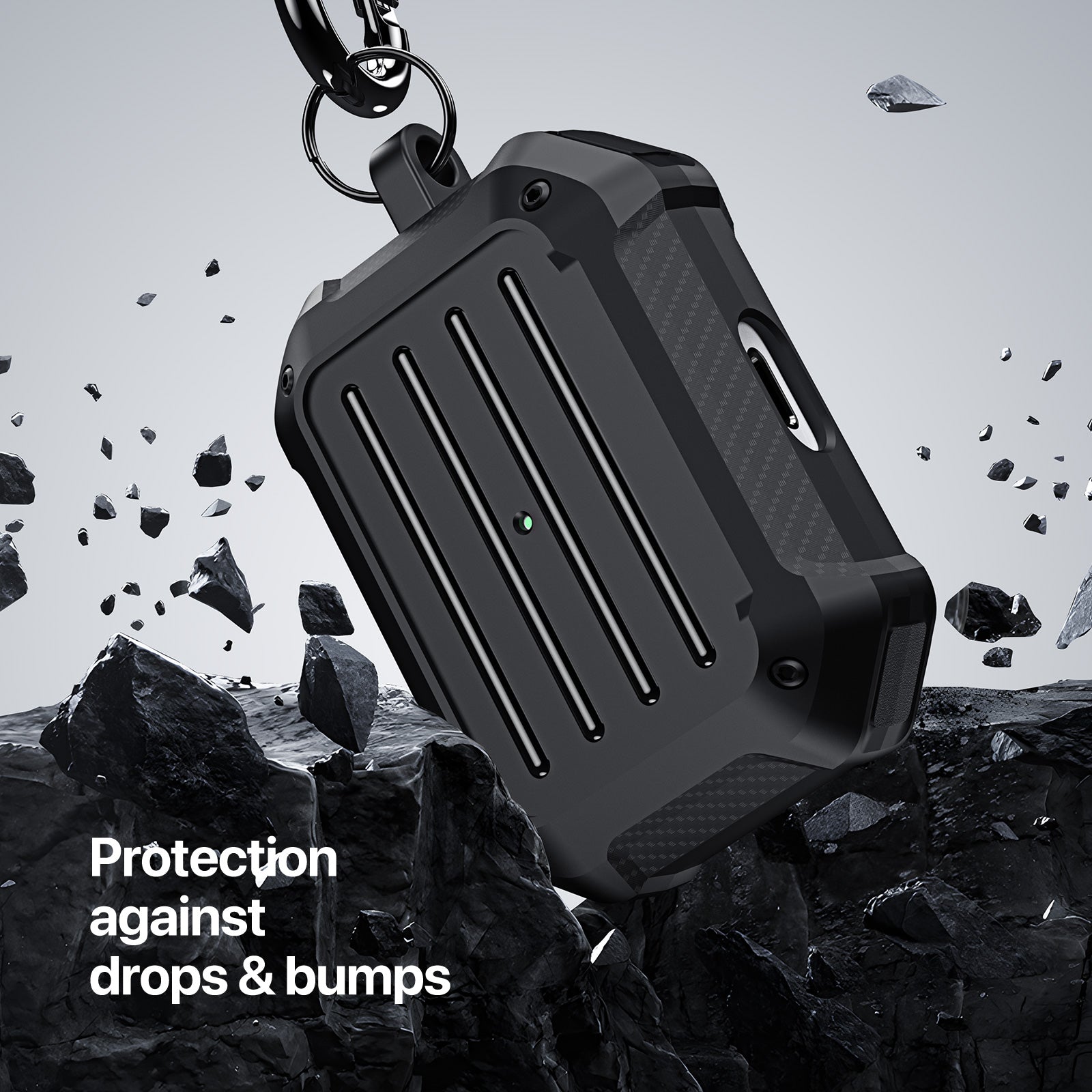 DUX DUCIS PECE Series for Apple AirPods Pro Earphone Case Rugged Protective Shell with Keychain DUX DUCIS PECE Series for Apple AirPods Pro Earphone Case Rugged Protective Shell with Keychain
